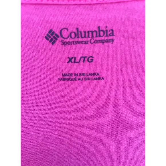Columbia Tee Shirt Tested Tough XL Pink Long Sleeve NWT Breast Cancer Ribbon - Picture 6 of 10